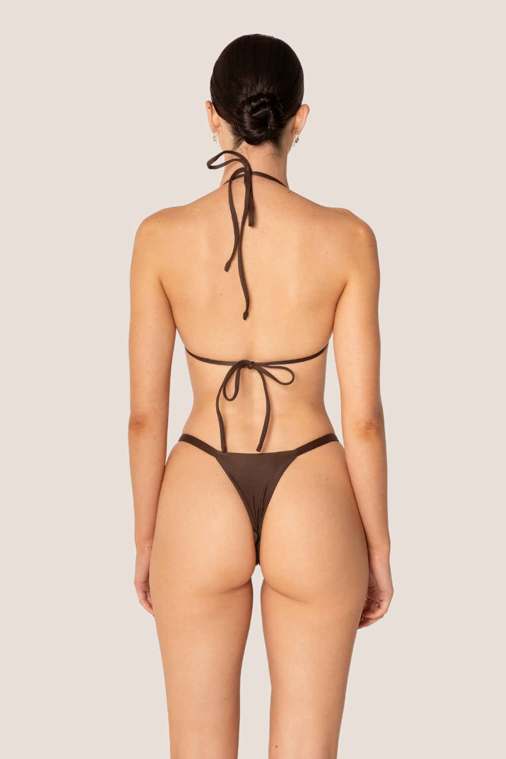 Kendall Triangle Bikini Top - Chocolate