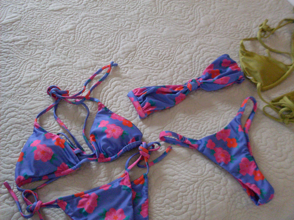 Kendall String Bikini Bottom - Floral